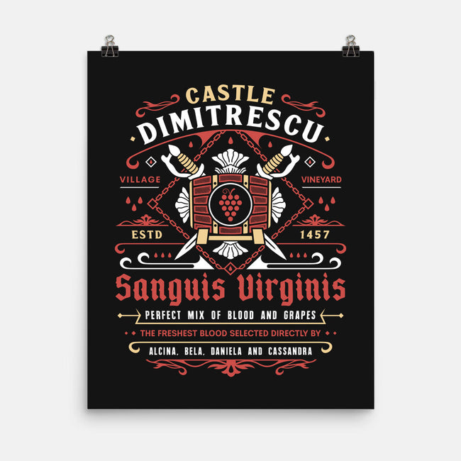 Castle Dimitrescu Vineyard Crest-None-Matte-Poster-LAGELANTEE