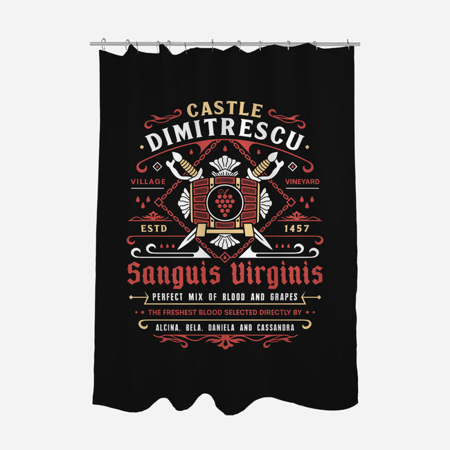 Castle Dimitrescu Vineyard Crest-None-Polyester-Shower Curtain-LAGELANTEE