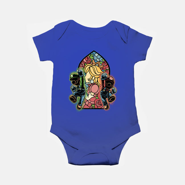 Stained Glass Of Hope-Baby-Basic-Onesie-glitchygorilla