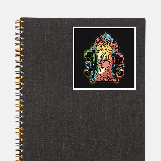 Stained Glass Of Hope-None-Glossy-Sticker-glitchygorilla