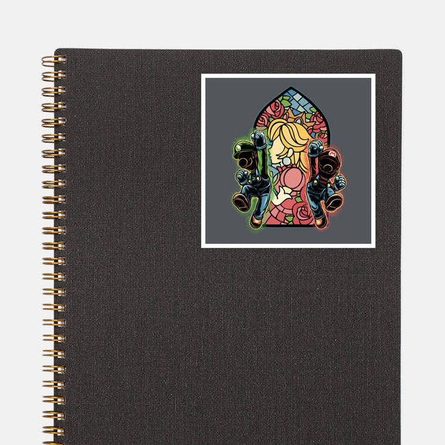 Stained Glass Of Hope-None-Glossy-Sticker-glitchygorilla