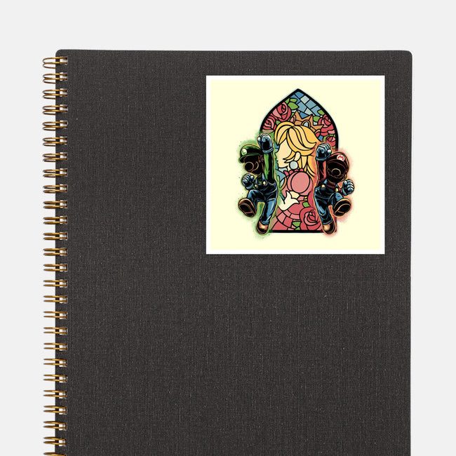 Stained Glass Of Hope-None-Glossy-Sticker-glitchygorilla