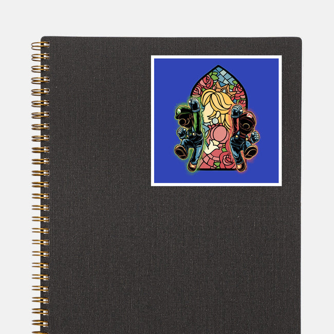 Stained Glass Of Hope-None-Glossy-Sticker-glitchygorilla