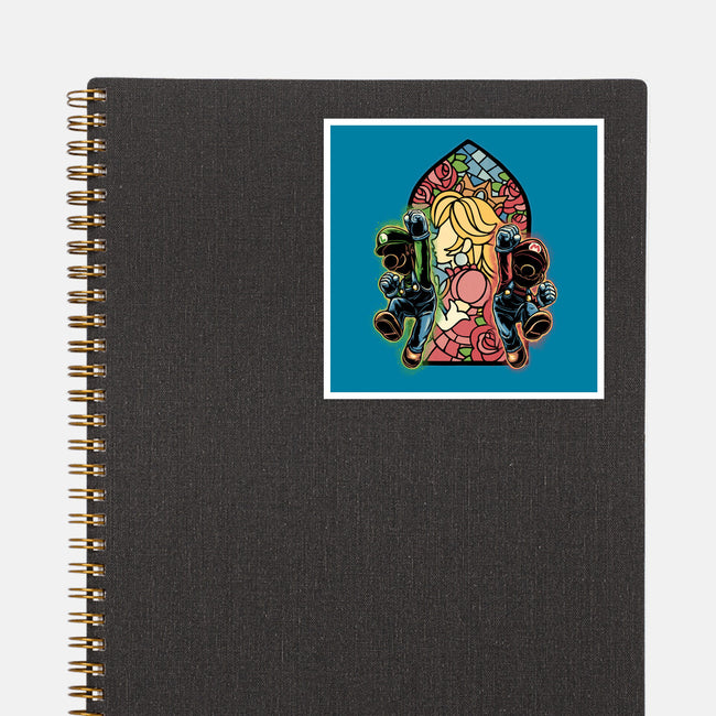 Stained Glass Of Hope-None-Glossy-Sticker-glitchygorilla