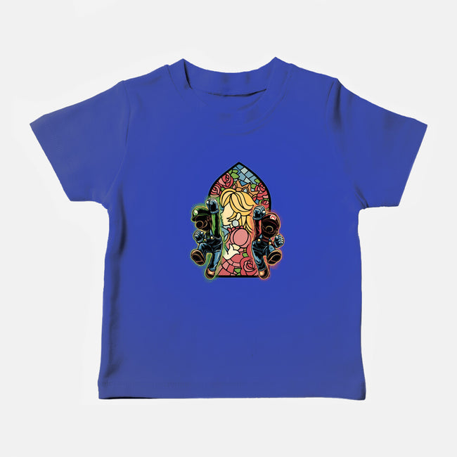 Stained Glass Of Hope-Baby-Basic-Tee-glitchygorilla
