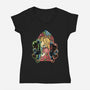 Stained Glass Of Hope-Womens-V-Neck-Tee-glitchygorilla