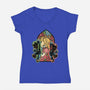 Stained Glass Of Hope-Womens-V-Neck-Tee-glitchygorilla