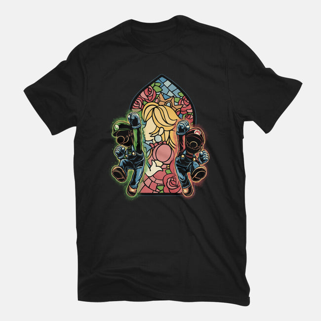 Stained Glass Of Hope-Womens-Fitted-Tee-glitchygorilla