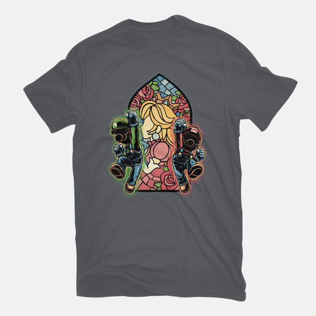Stained Glass Of Hope-Mens-Heavyweight-Tee-glitchygorilla