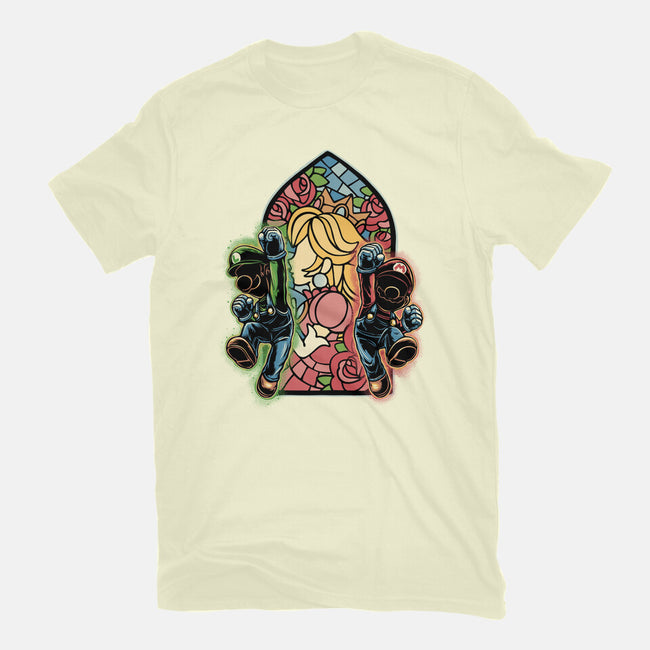 Stained Glass Of Hope-Mens-Basic-Tee-glitchygorilla