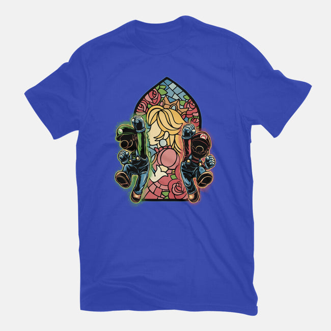 Stained Glass Of Hope-Mens-Heavyweight-Tee-glitchygorilla