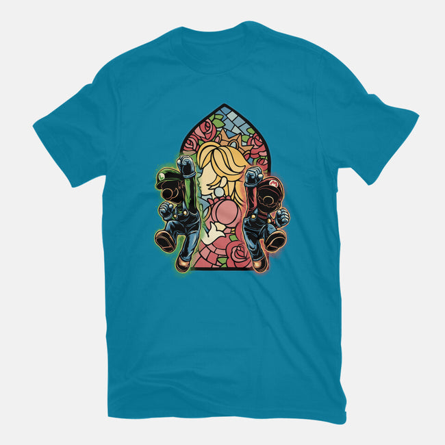 Stained Glass Of Hope-Womens-Fitted-Tee-glitchygorilla