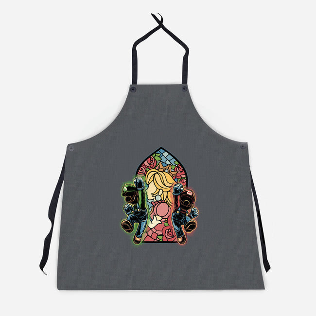 Stained Glass Of Hope-Unisex-Kitchen-Apron-glitchygorilla