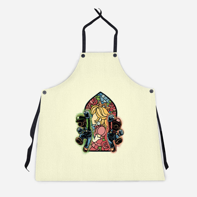Stained Glass Of Hope-Unisex-Kitchen-Apron-glitchygorilla