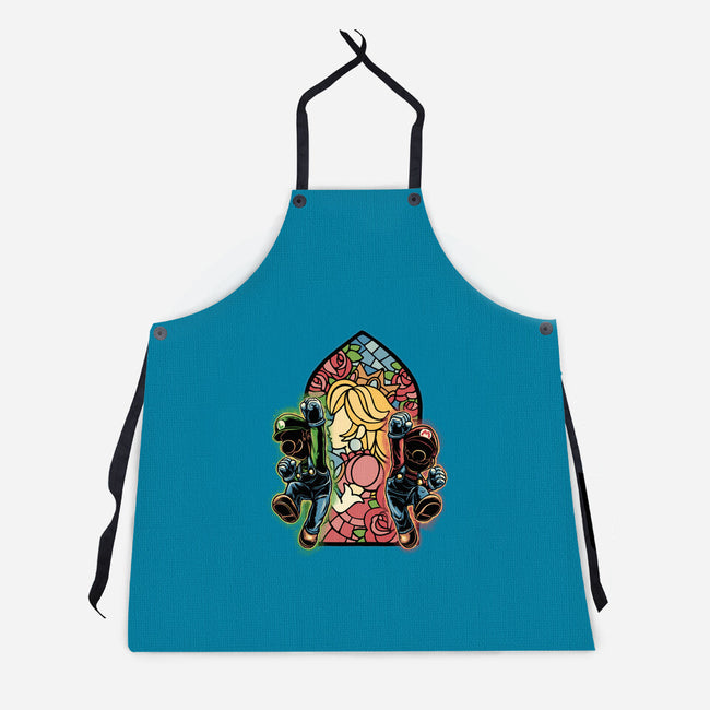 Stained Glass Of Hope-Unisex-Kitchen-Apron-glitchygorilla