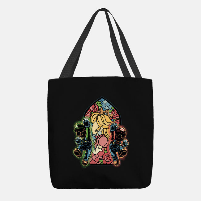 Stained Glass Of Hope-None-Basic Tote-Bag-glitchygorilla