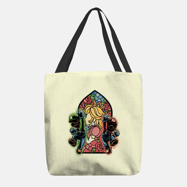 Stained Glass Of Hope-None-Basic Tote-Bag-glitchygorilla