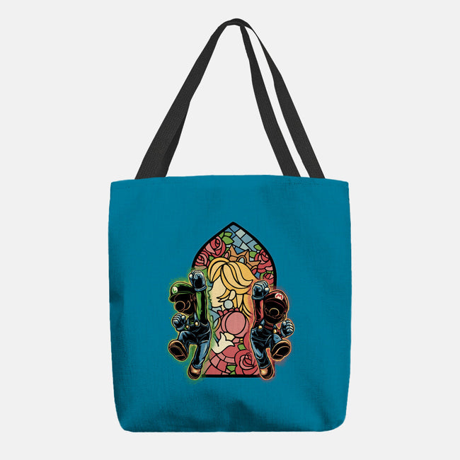 Stained Glass Of Hope-None-Basic Tote-Bag-glitchygorilla