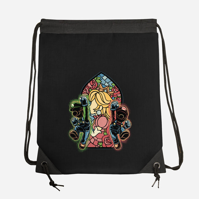 Stained Glass Of Hope-None-Drawstring-Bag-glitchygorilla