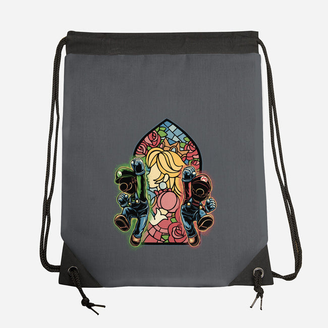 Stained Glass Of Hope-None-Drawstring-Bag-glitchygorilla