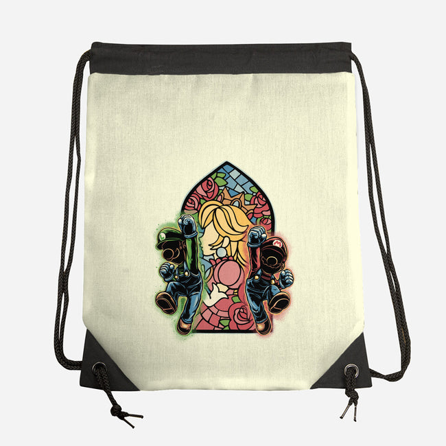 Stained Glass Of Hope-None-Drawstring-Bag-glitchygorilla