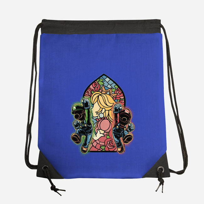 Stained Glass Of Hope-None-Drawstring-Bag-glitchygorilla