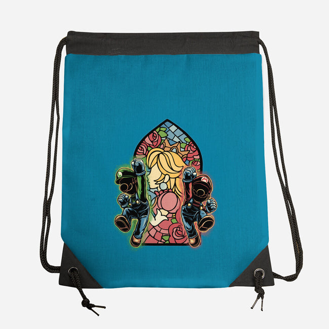 Stained Glass Of Hope-None-Drawstring-Bag-glitchygorilla