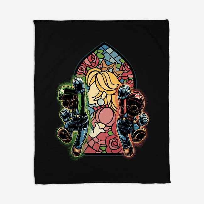 Stained Glass Of Hope-None-Fleece-Blanket-glitchygorilla