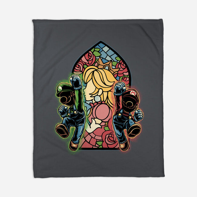 Stained Glass Of Hope-None-Fleece-Blanket-glitchygorilla