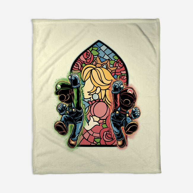 Stained Glass Of Hope-None-Fleece-Blanket-glitchygorilla