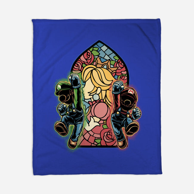 Stained Glass Of Hope-None-Fleece-Blanket-glitchygorilla