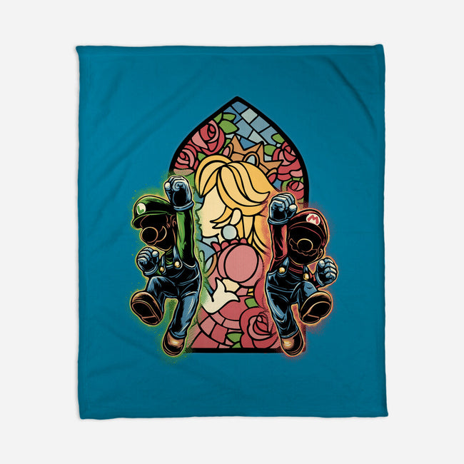 Stained Glass Of Hope-None-Fleece-Blanket-glitchygorilla