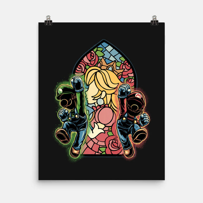 Stained Glass Of Hope-None-Matte-Poster-glitchygorilla