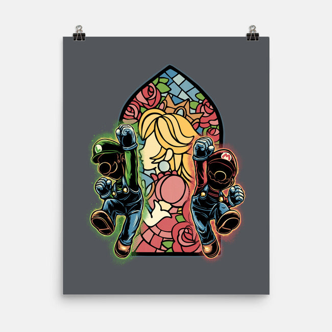 Stained Glass Of Hope-None-Matte-Poster-glitchygorilla