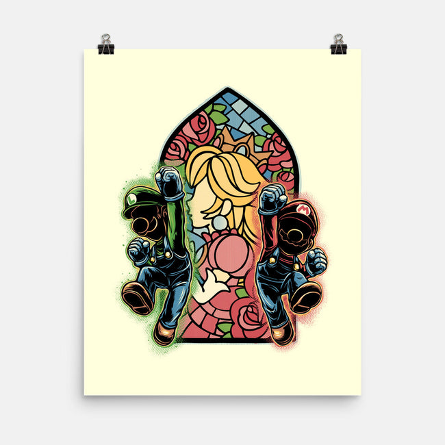 Stained Glass Of Hope-None-Matte-Poster-glitchygorilla