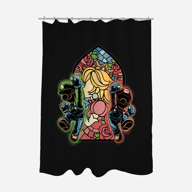 Stained Glass Of Hope-None-Polyester-Shower Curtain-glitchygorilla