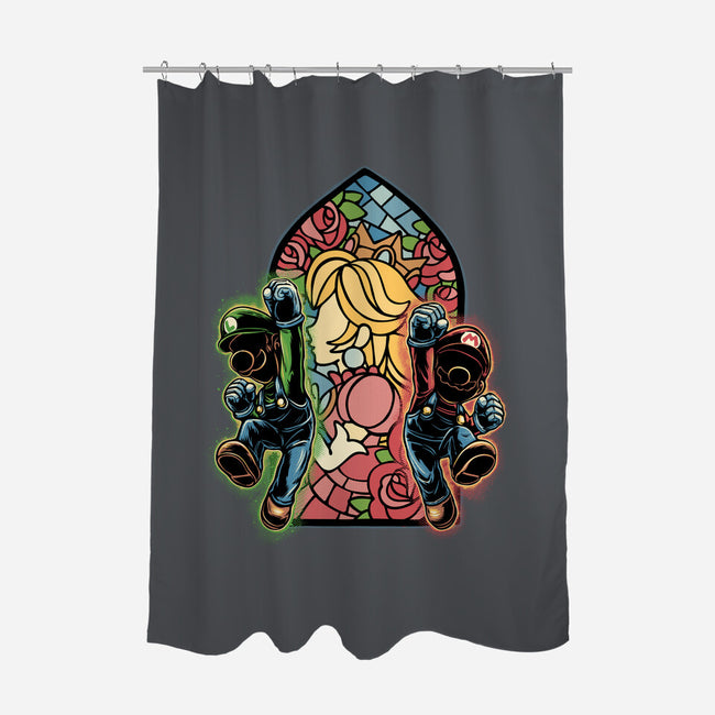 Stained Glass Of Hope-None-Polyester-Shower Curtain-glitchygorilla