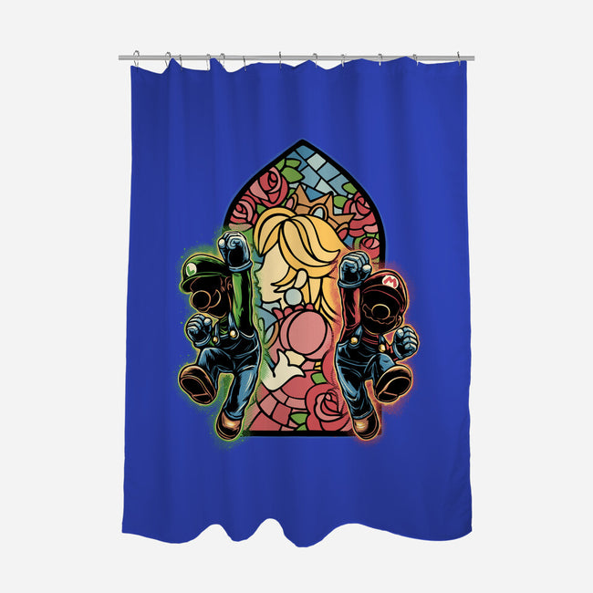 Stained Glass Of Hope-None-Polyester-Shower Curtain-glitchygorilla