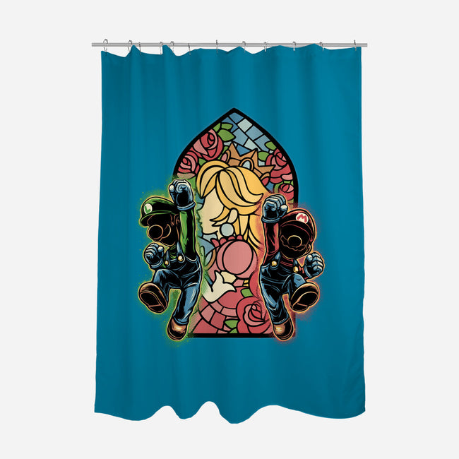 Stained Glass Of Hope-None-Polyester-Shower Curtain-glitchygorilla
