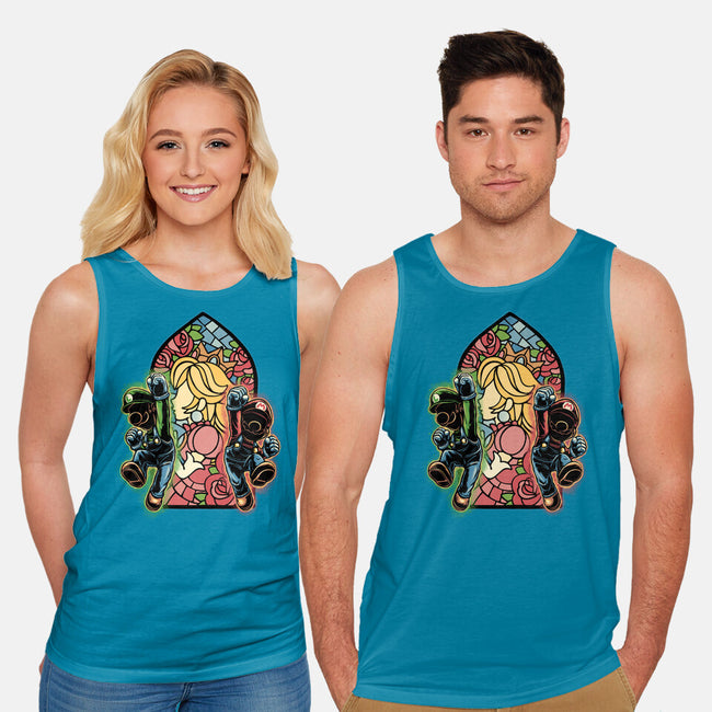 Stained Glass Of Hope-Unisex-Basic-Tank-glitchygorilla