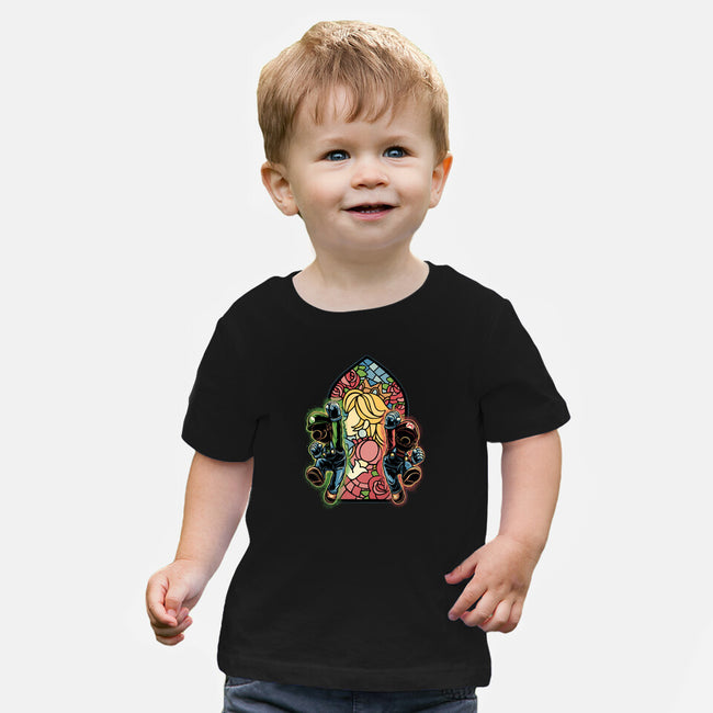 Stained Glass Of Hope-Baby-Basic-Tee-glitchygorilla