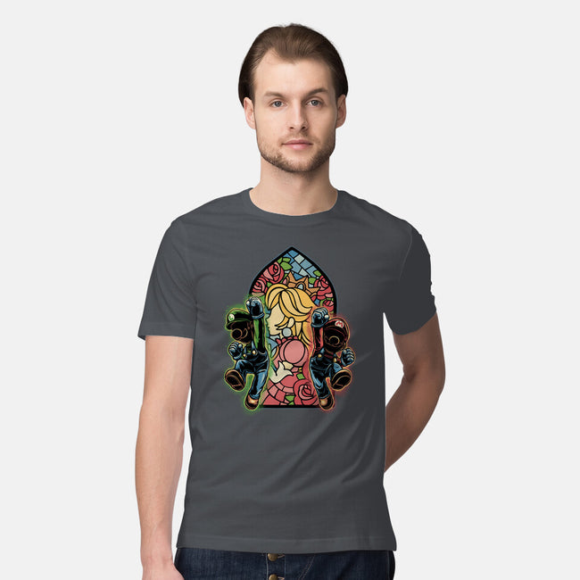 Stained Glass Of Hope-Mens-Premium-Tee-glitchygorilla