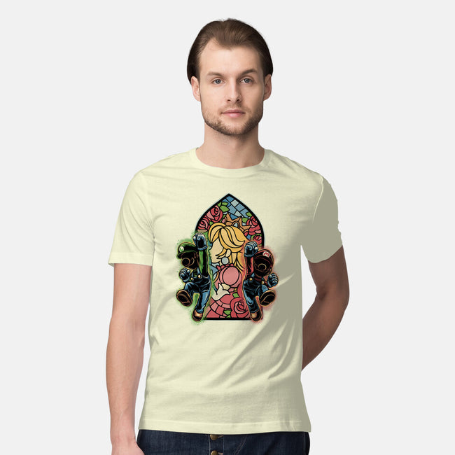 Stained Glass Of Hope-Mens-Premium-Tee-glitchygorilla