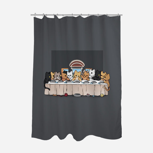 Last Dinner Kittens-None-Polyester-Shower Curtain-Vallina84