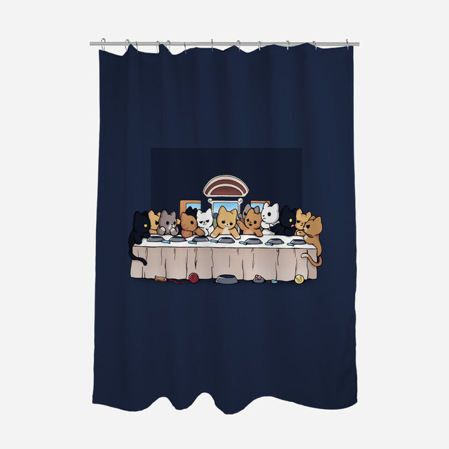 Last Dinner Kittens-None-Polyester-Shower Curtain-Vallina84