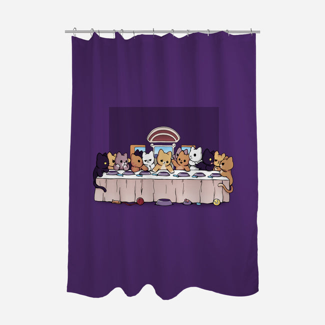 Last Dinner Kittens-None-Polyester-Shower Curtain-Vallina84