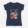 Kittens Food-Womens-V-Neck-Tee-Vallina84
