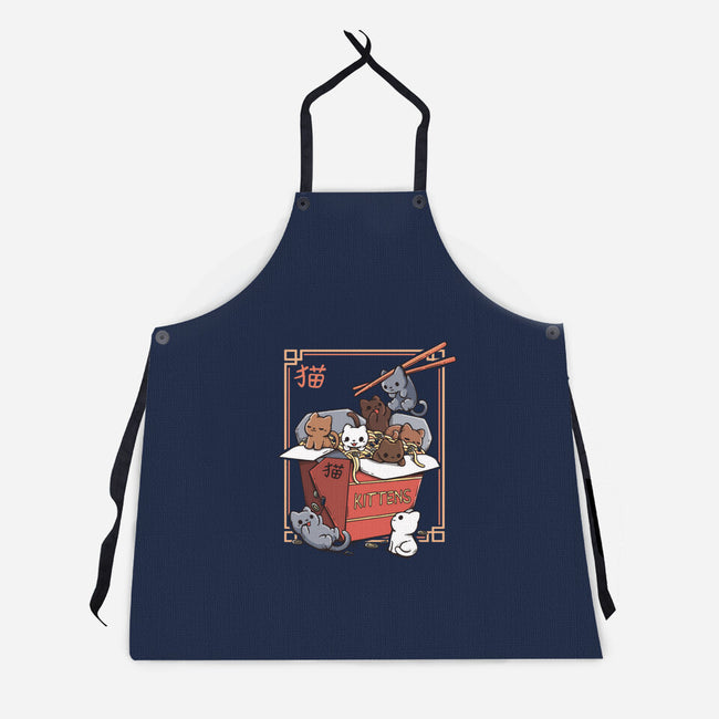 Kittens Food-Unisex-Kitchen-Apron-Vallina84