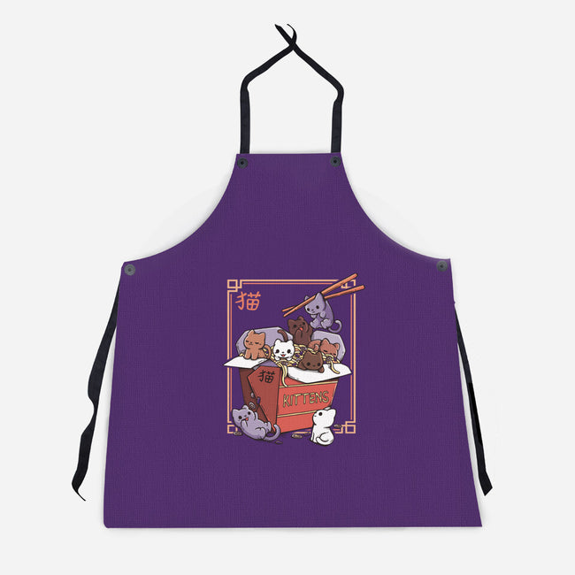 Kittens Food-Unisex-Kitchen-Apron-Vallina84