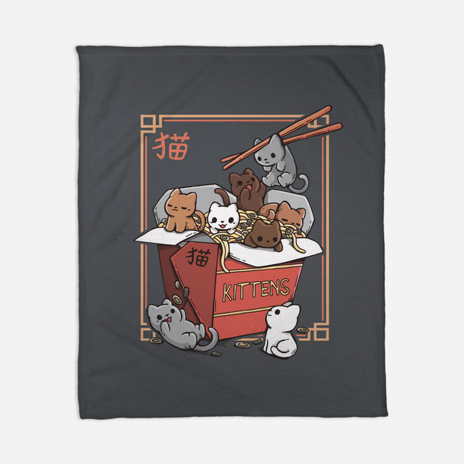 Kittens Food-None-Fleece-Blanket-Vallina84